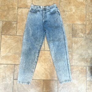 Vintage Palmetto’s acid wash jeans high waisted tapered leg denim 80s